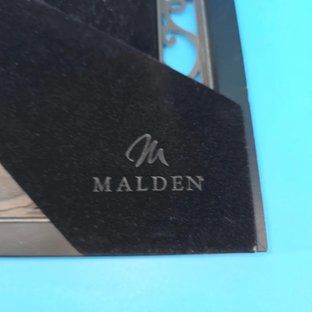 Malden‎ Family Picture Frame Silver Filigree Black Border 3.5x5 Tabletop Display